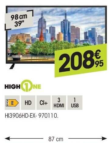 High one 39" SMART TV