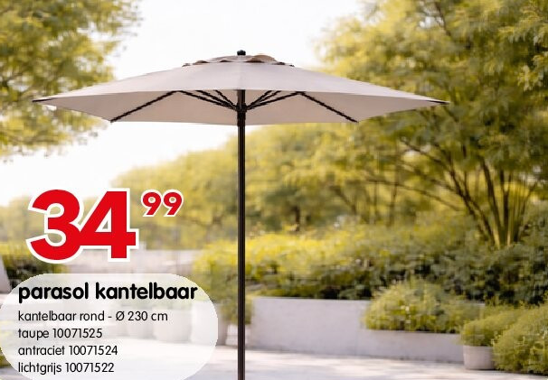 parasol kantelbaar