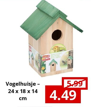 Vogelhuisje – 24 x 18 x 14 cm
