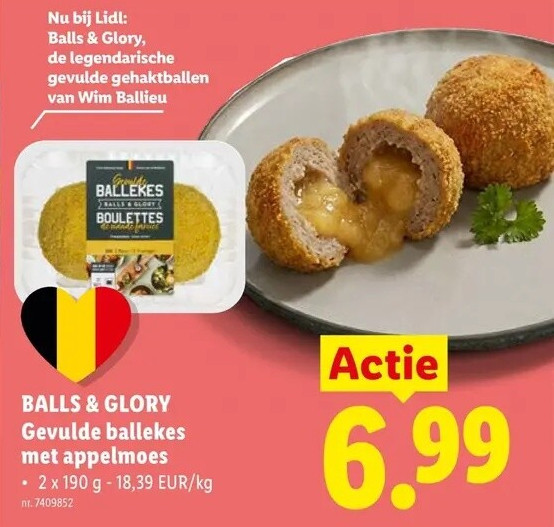 Gevulde ballekes met appelmoes