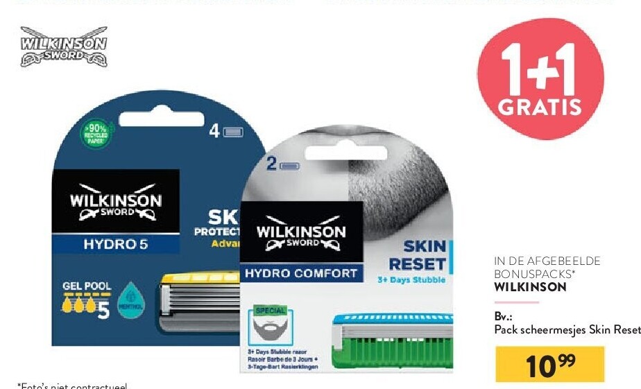 WILKINSON Pack scheermesjes Skin Reset