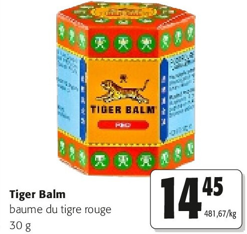 Tiger Balm baume du tigre rouge 30 g