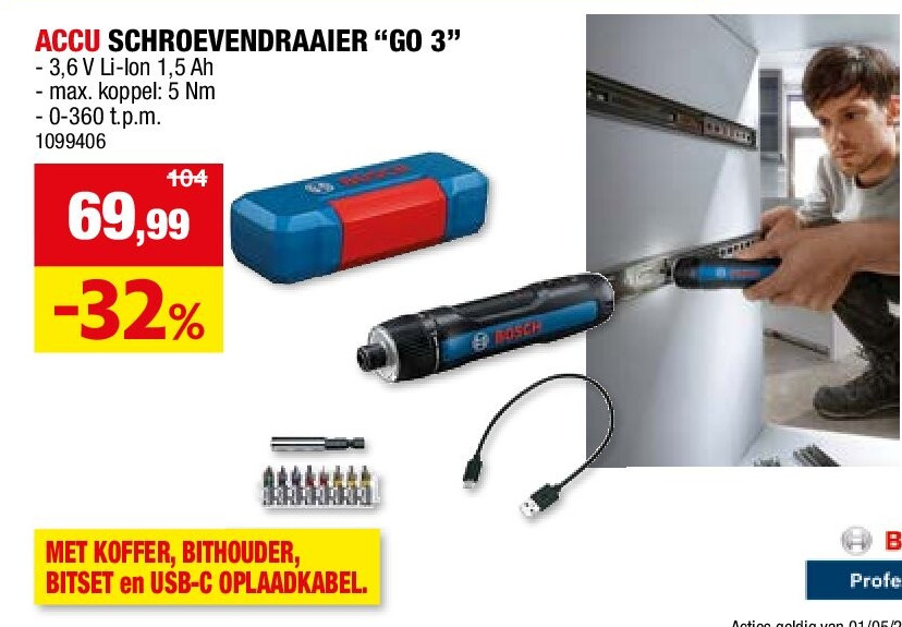ACCU SCHROEVENDRAAIER “GO 3”