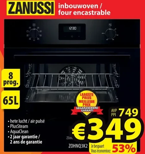 ZANUSSI inbouwoven / four encastrable