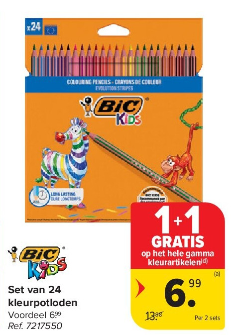 Set van 24 kleurpotloden