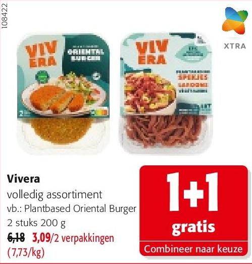 Vivera Plantbased Oriental Burger 2 stuks 200 g