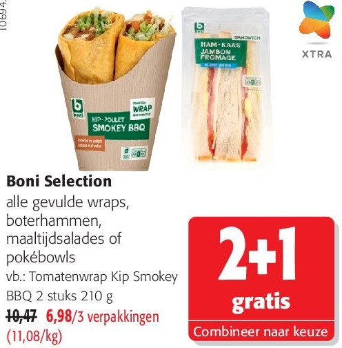 Boni Selection alle gevulde wraps
