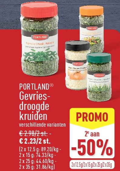 Gevriesdroogde kruiden