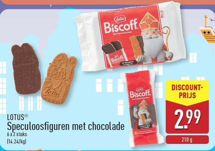 Speculoosfiguren met chocolade
