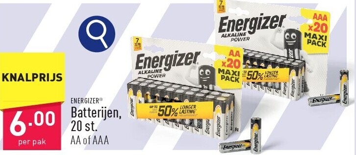 Batterijen, 20 st.