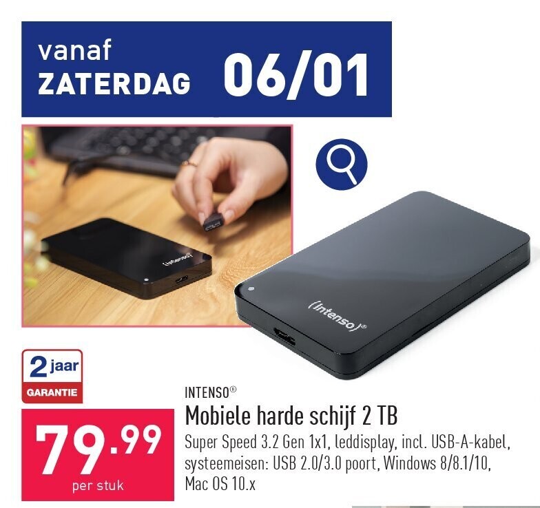 Mobiele harde schijf 2 TB