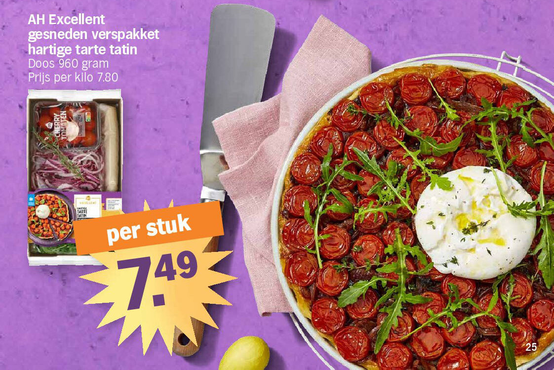 AH Excellent gesneden verspakket hartige tarte tatin