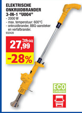 ELEKTRISCHE ONKRUIDBRANDER 3-IN-1"U004"
