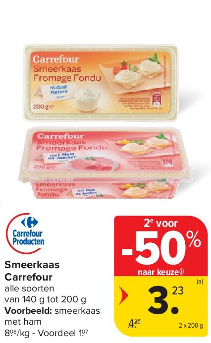 Smeerkaas Carrefour