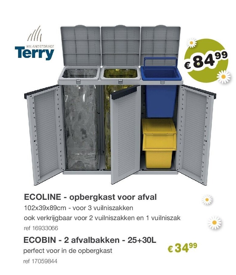 ECOLINE - opbergkast voor afval