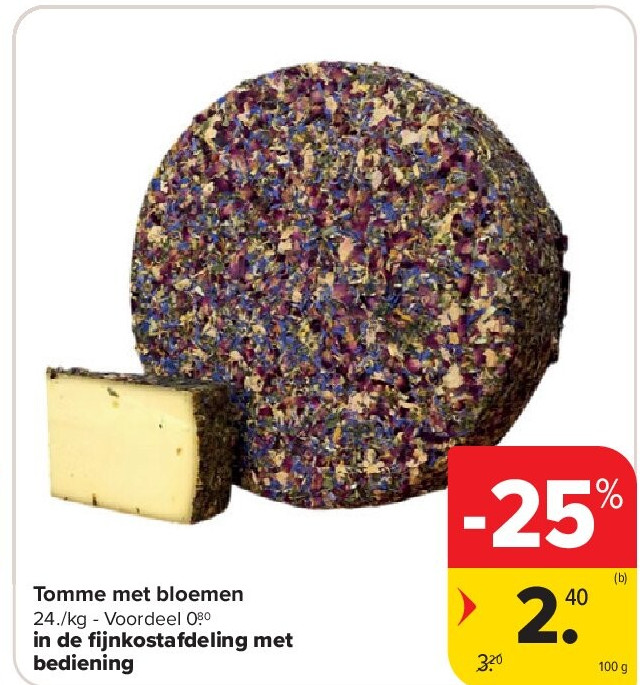 Tomme met bloemen