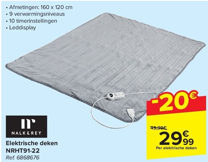 Elektrische deken NRHT91-22