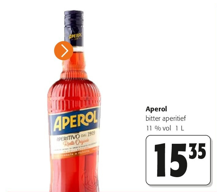 Aperol bitter aperitief 11 % vol 1 L