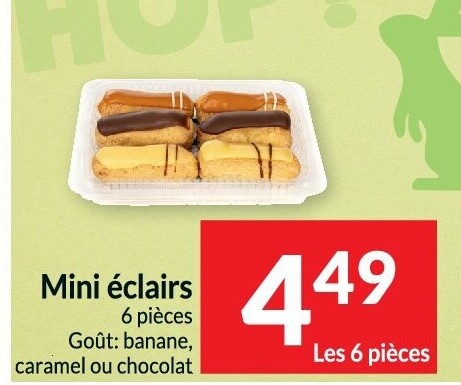 Mini éclairs 6 pièces