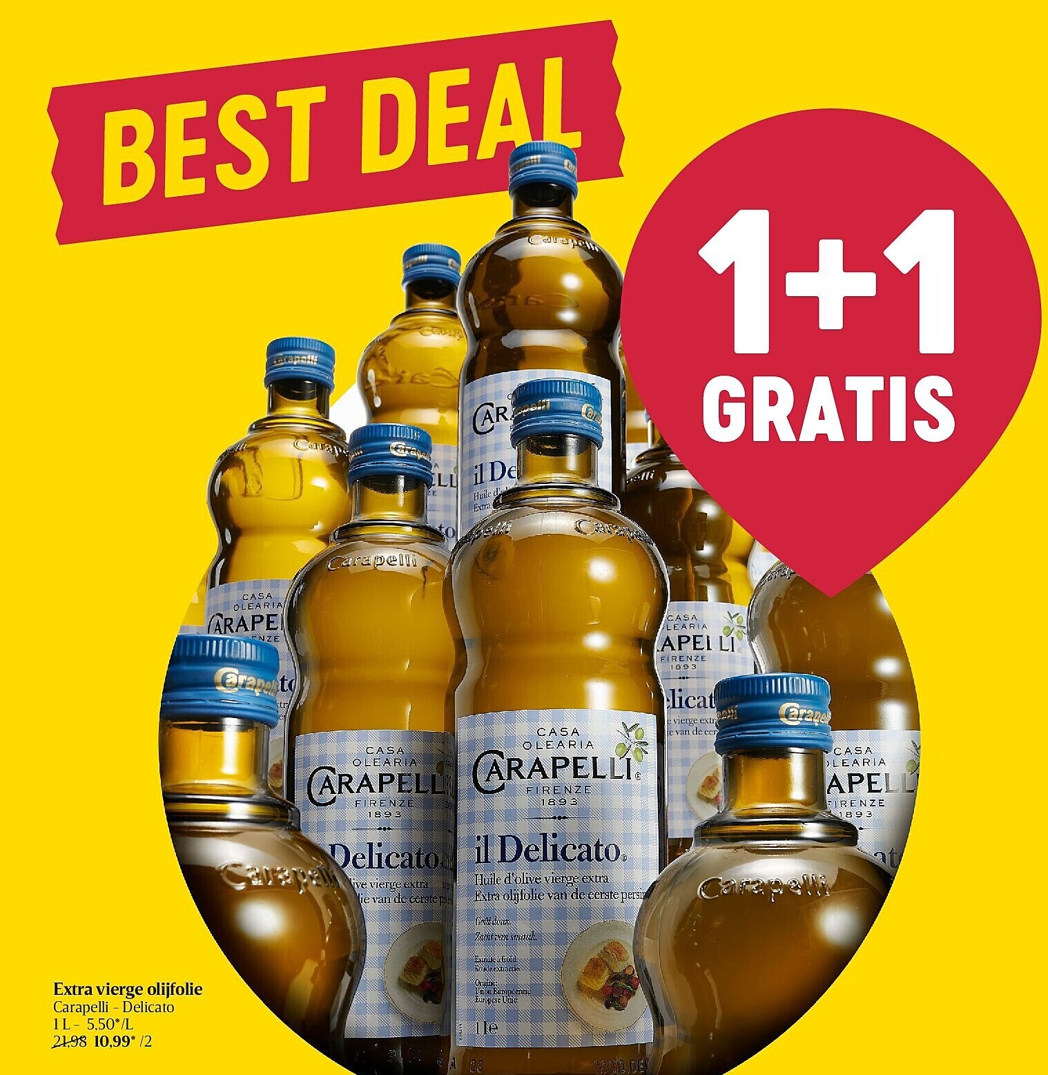 Extra vierge olijfolie Carapelli - Delicato