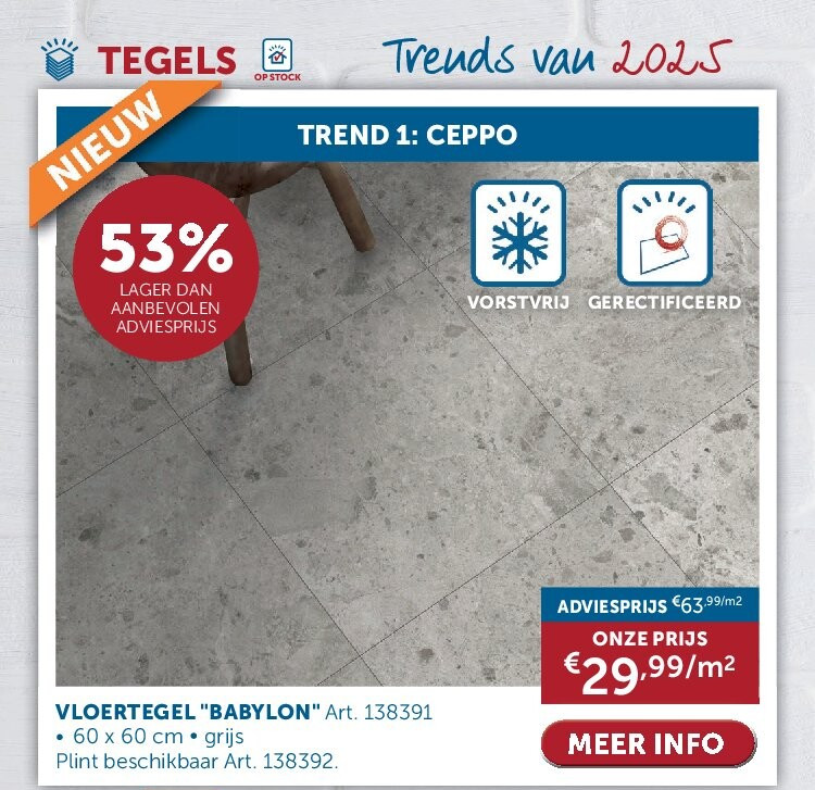 VLOERTEGEL "BABYLON"