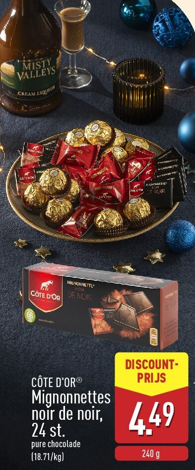 Mignonnettes noir de noir, 24st.