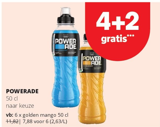 POWERADE golden mango 50 cl