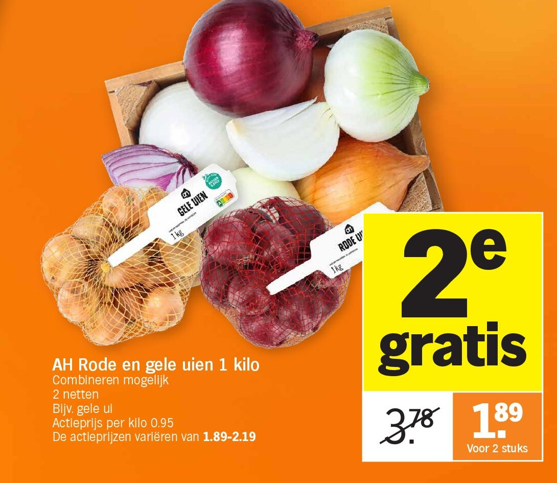AH Rode en gele uien 1 kilo