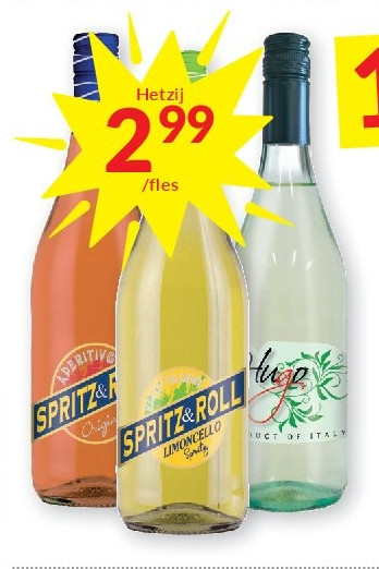 Aperitivo Spritz, Hugo Spritz of Limoncello Spritz 2 x 75 cl