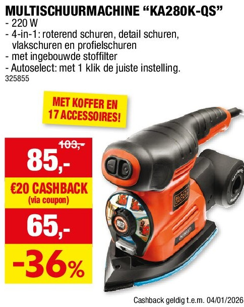 MULTISCHUURMACHINE “KA280K-QS”