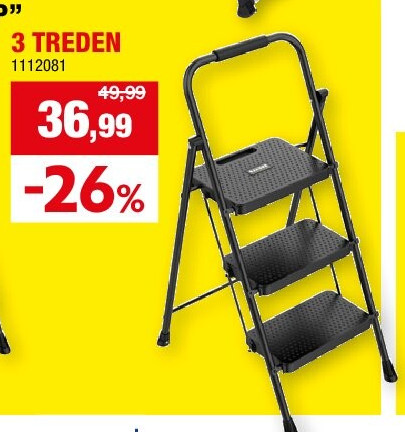 TRAPLADDER “COMFORT STEP” 3 TREDEN