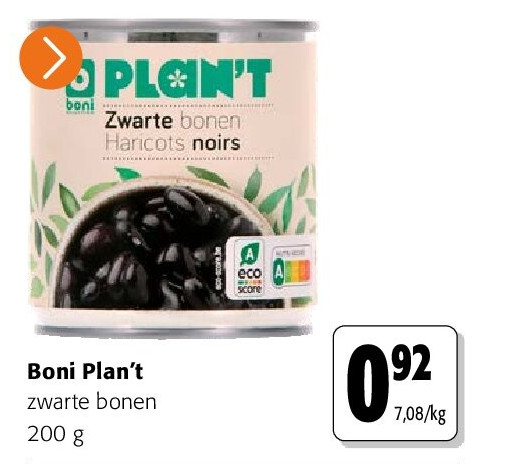 Boni Plan’t zwarte bonen 200 g