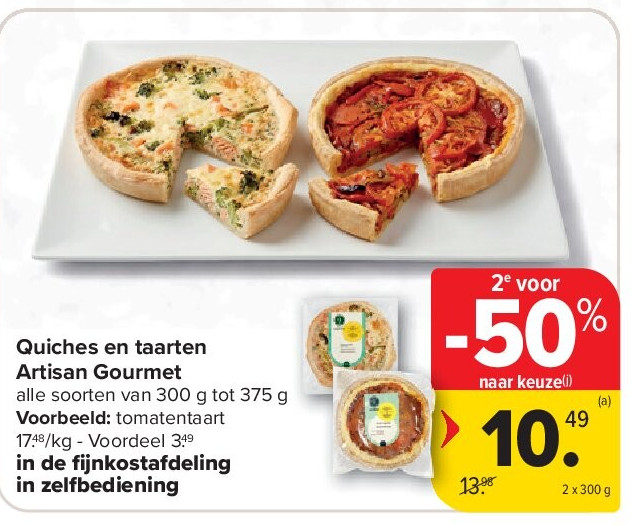 Quiches en taarten Artisan Gourmet