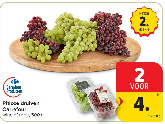 Pitloze druiven Carrefour