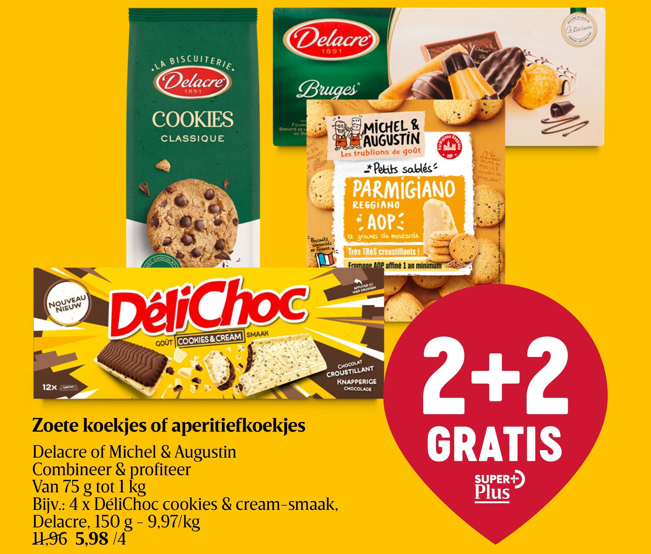 Zoete koekjes of aperitiefkoekjes