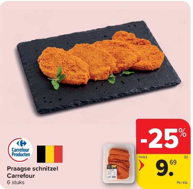 Praagse schnitzel Carrefour