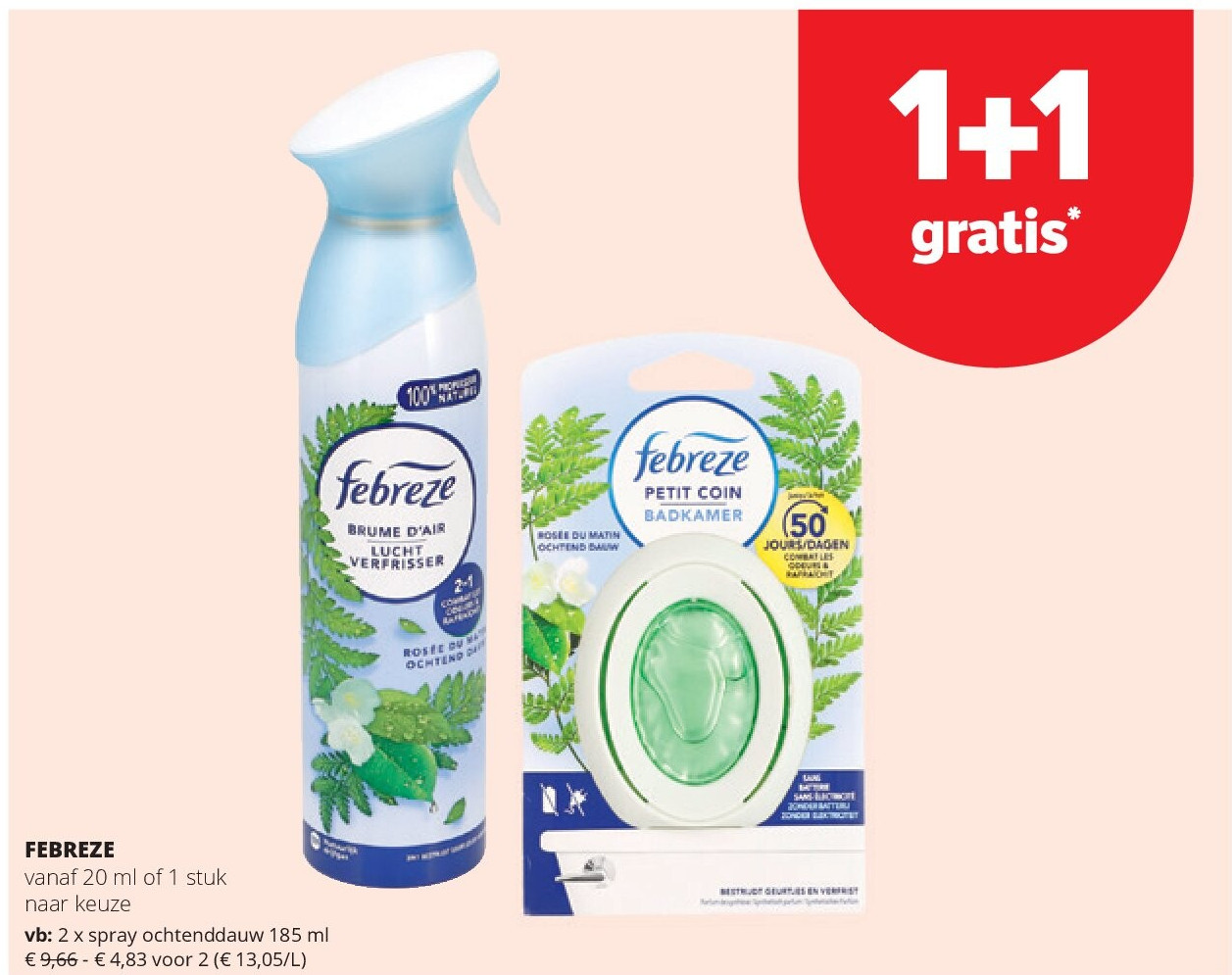 FEBREZE spray ochtenddauw 185 ml