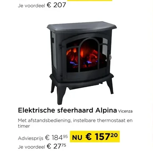 Elektrische sfeerhaard Alpina Vicenza