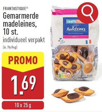 Gemarmerde madeleines, 10 st.