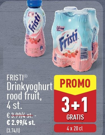Drinkyoghurt rood fruit, 4st.