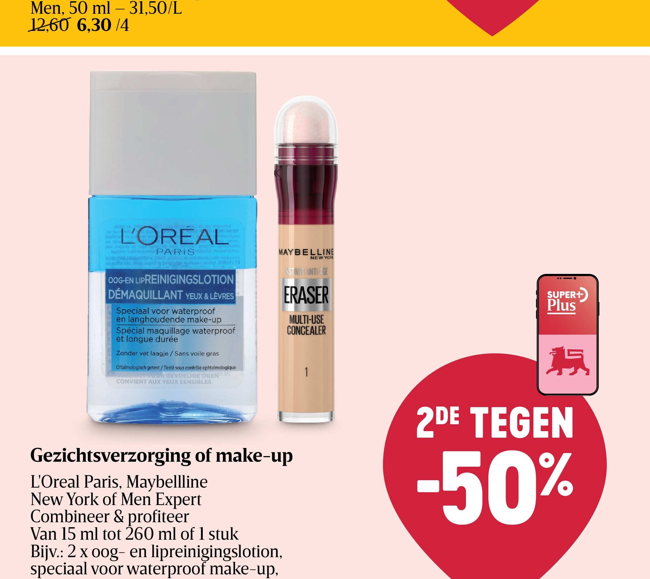 Gezichtsverzorging of make-up