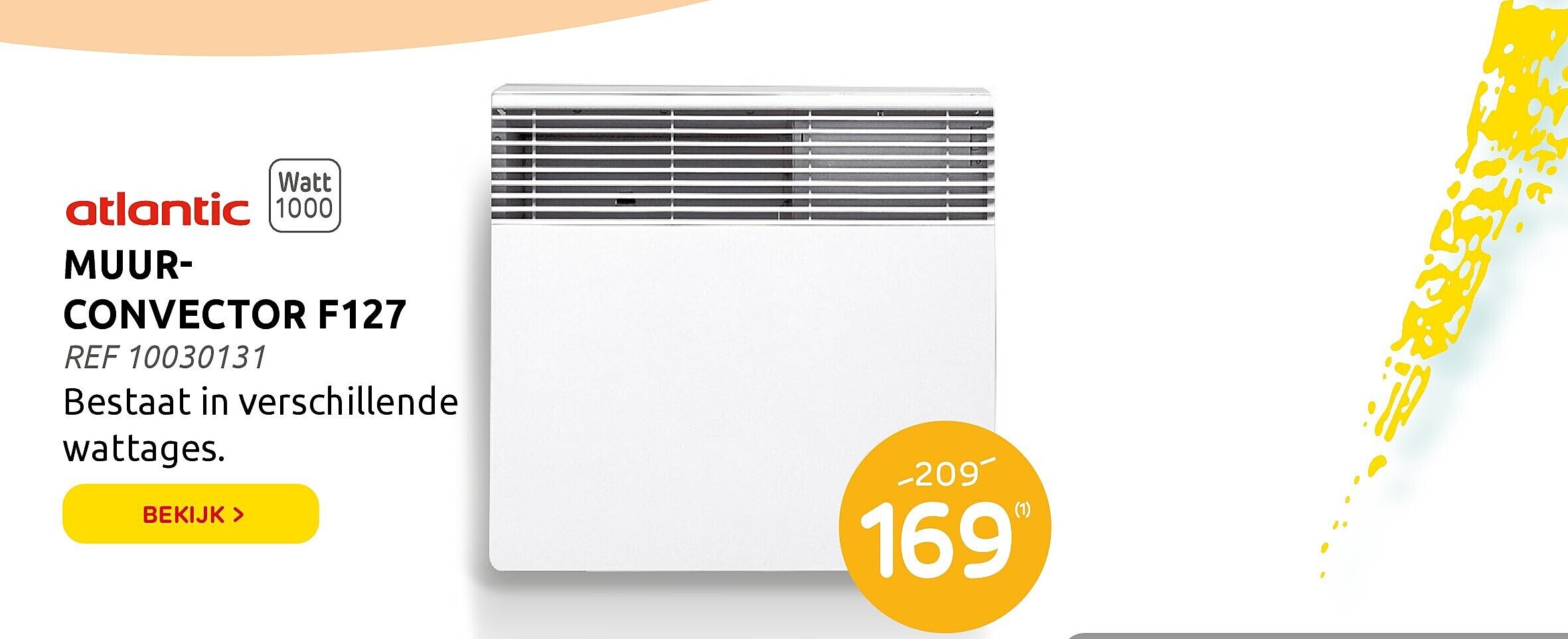 MUURCONVECTOR F127