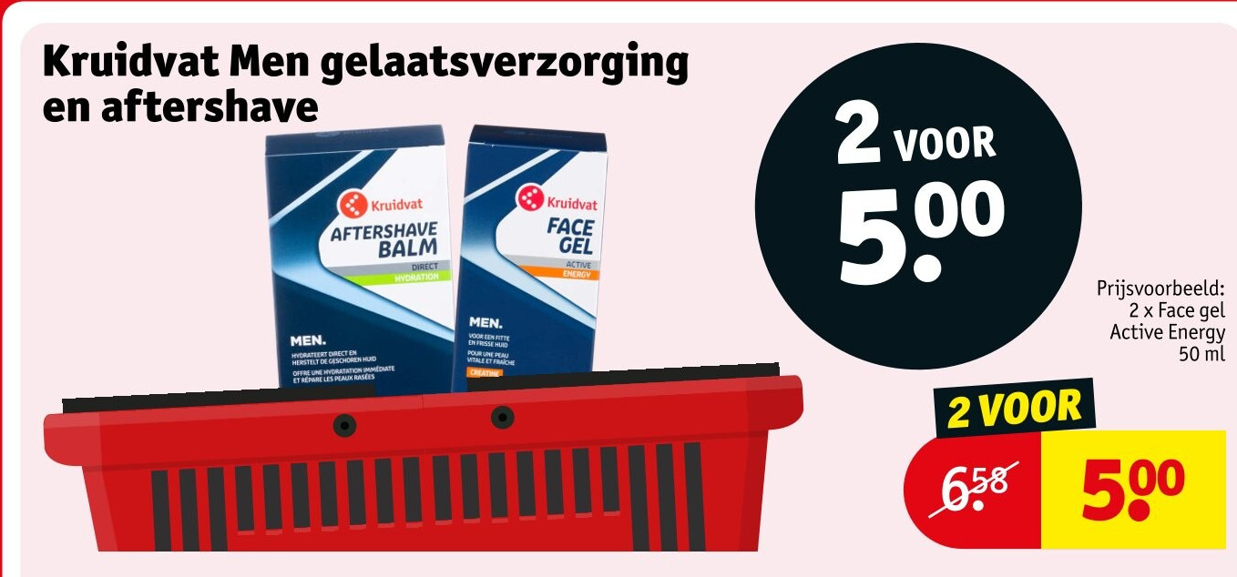 Kruidvat Men gelaatsverzorging en aftershave
