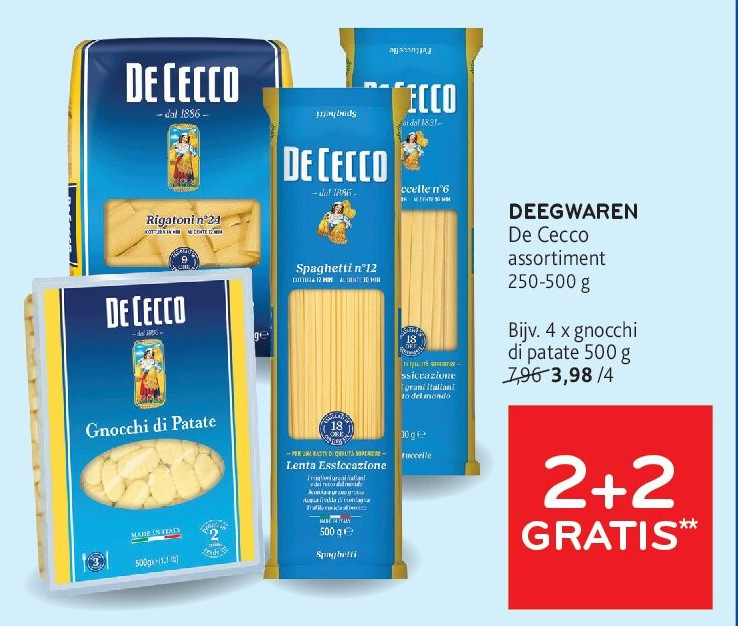 DEEGWAREN De Cecco assortiment 250-500 g