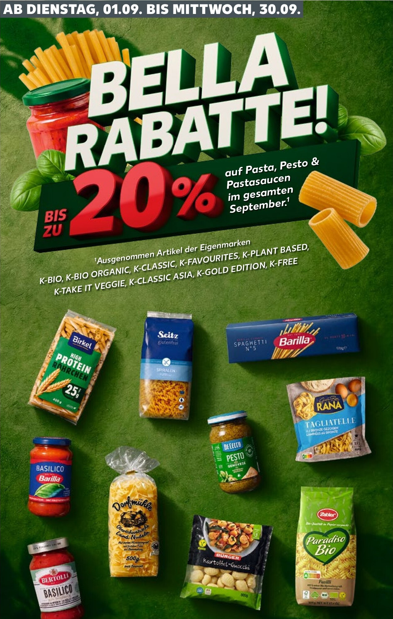 Pasta, Pesto & Pastasaucen