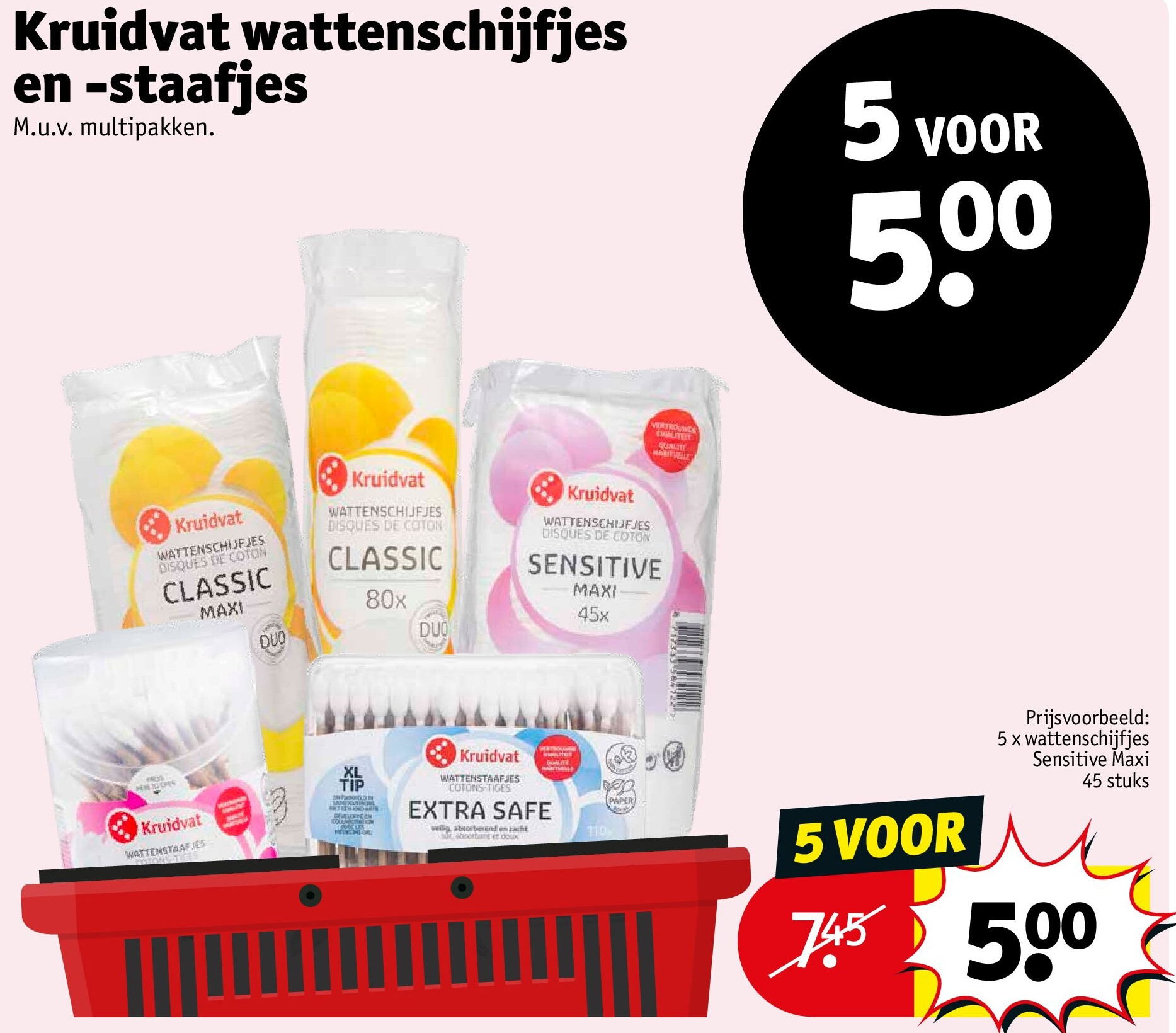 Kruidvat wattenschijfjes en -staafjes