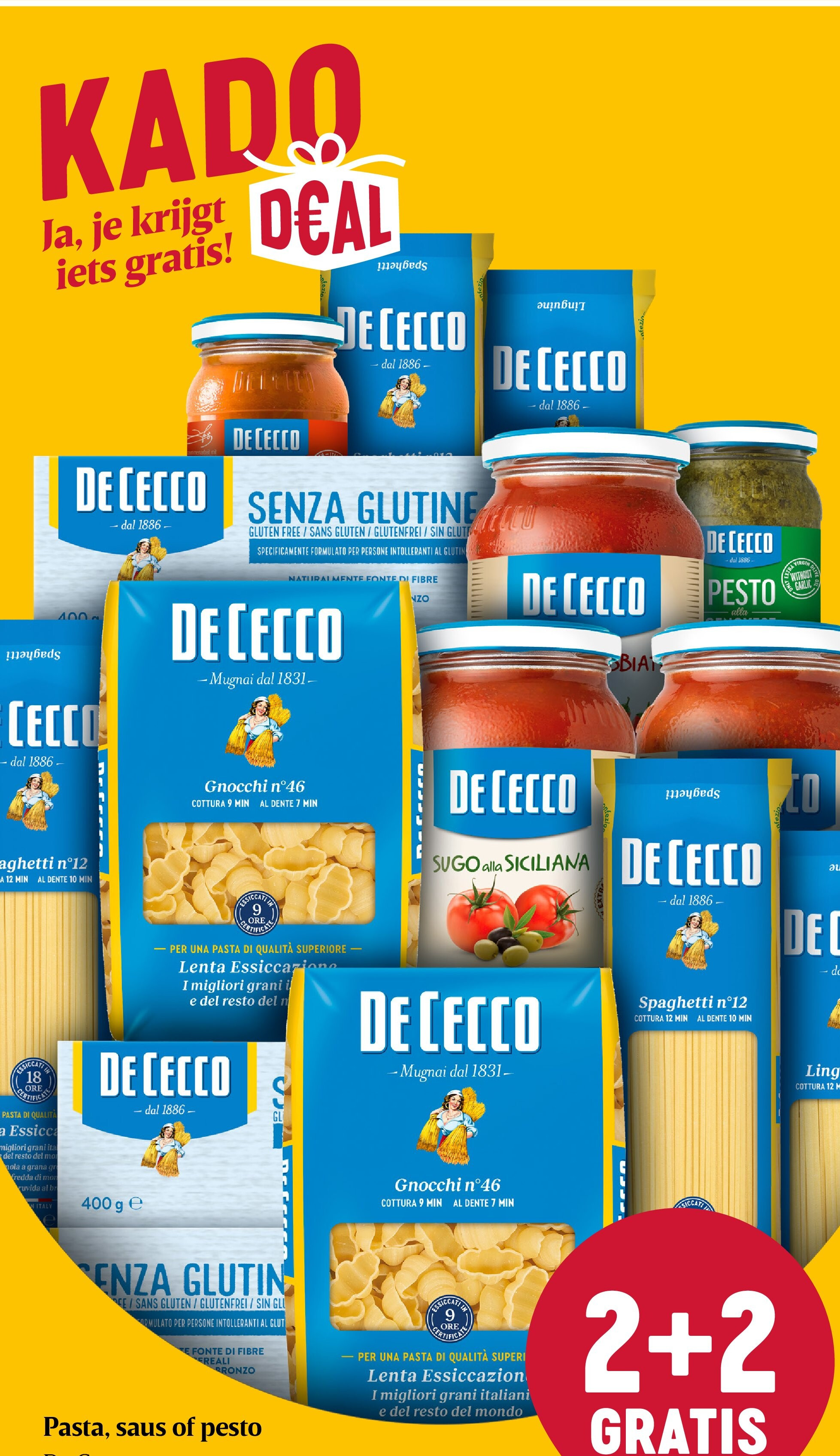 Pasta, saus of pesto