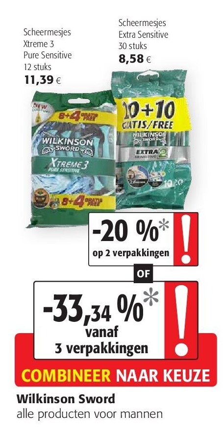 Scheermesjes Extra Sensitive 30 stuks