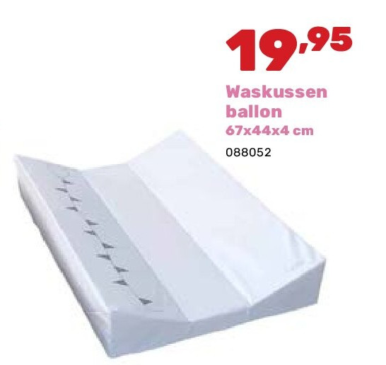 Waskussen ballon 67x44x4 cm