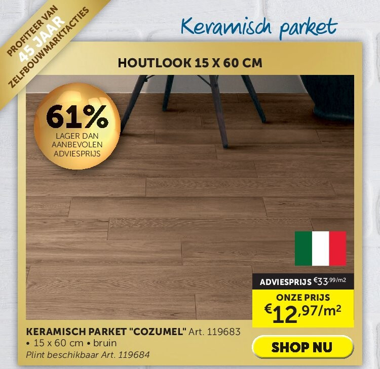 KERAMISCH PARKET "COZUMEL"